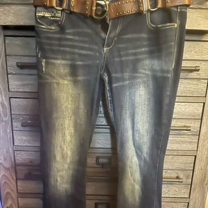 Amethyst Jeans-Dark Demin